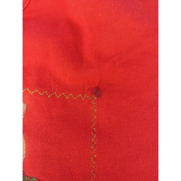 Vintage Sweet Blondie XL Christmas Shirt Teddy Bear Christmas Red Long Sleeve - Picture 4 of 9